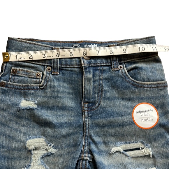 Wonder Nation Straight Leg, 5 pocket Adjustable  Stretch Jean Short - Picture 10 of 13